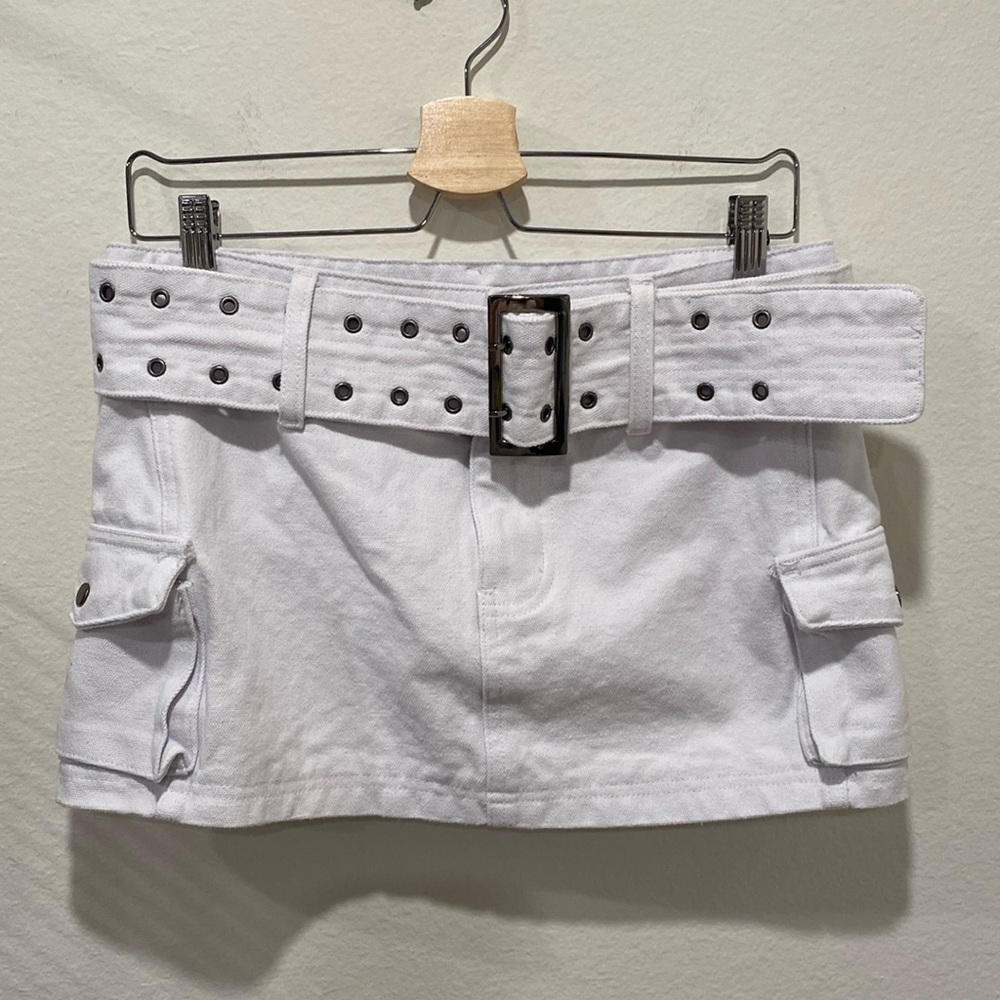 Princess Polly Iconic Y2K Cargo Mini Skirt with Belt